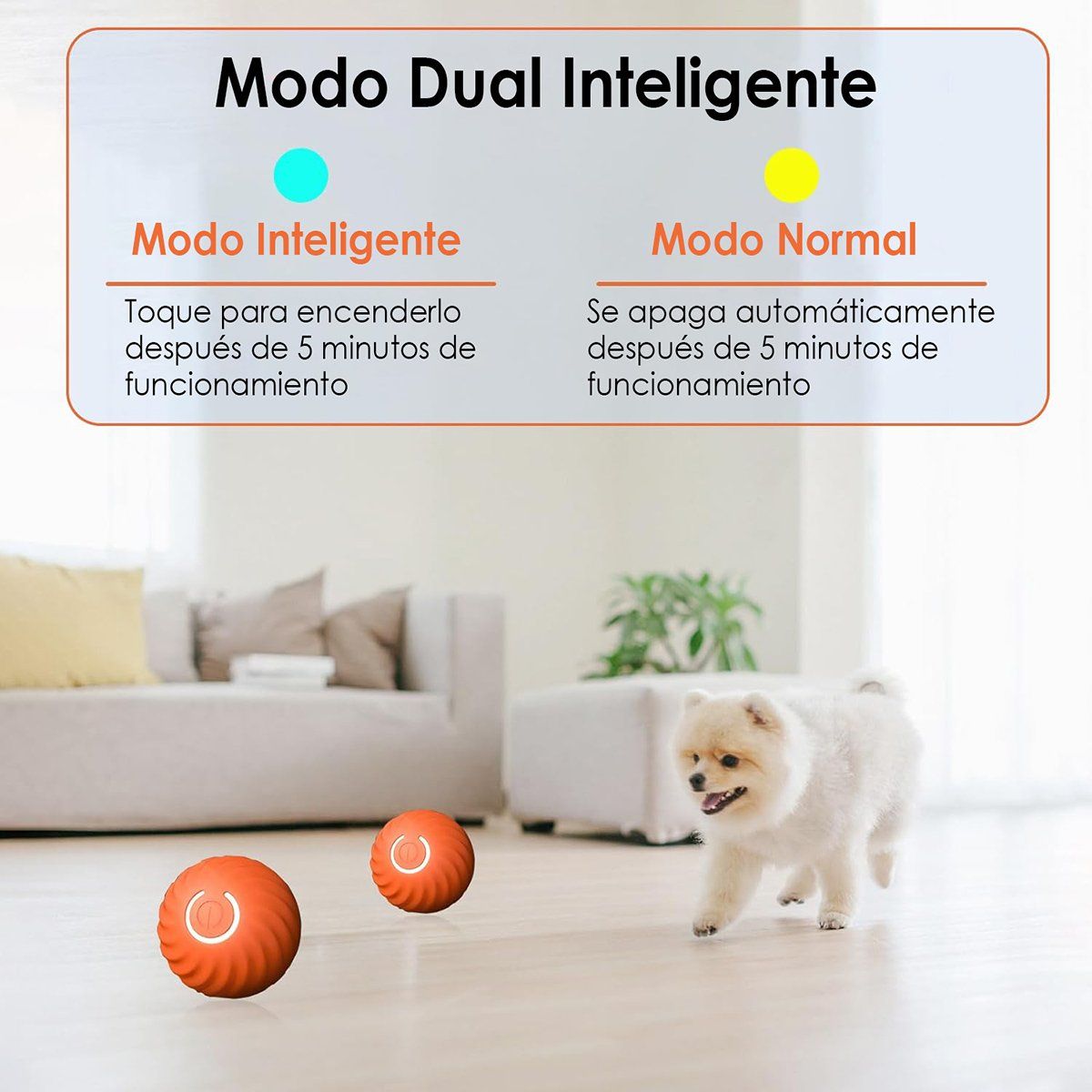 GENERICO - Pelota Interactiva para Perros Medianos y Grandes d68mm