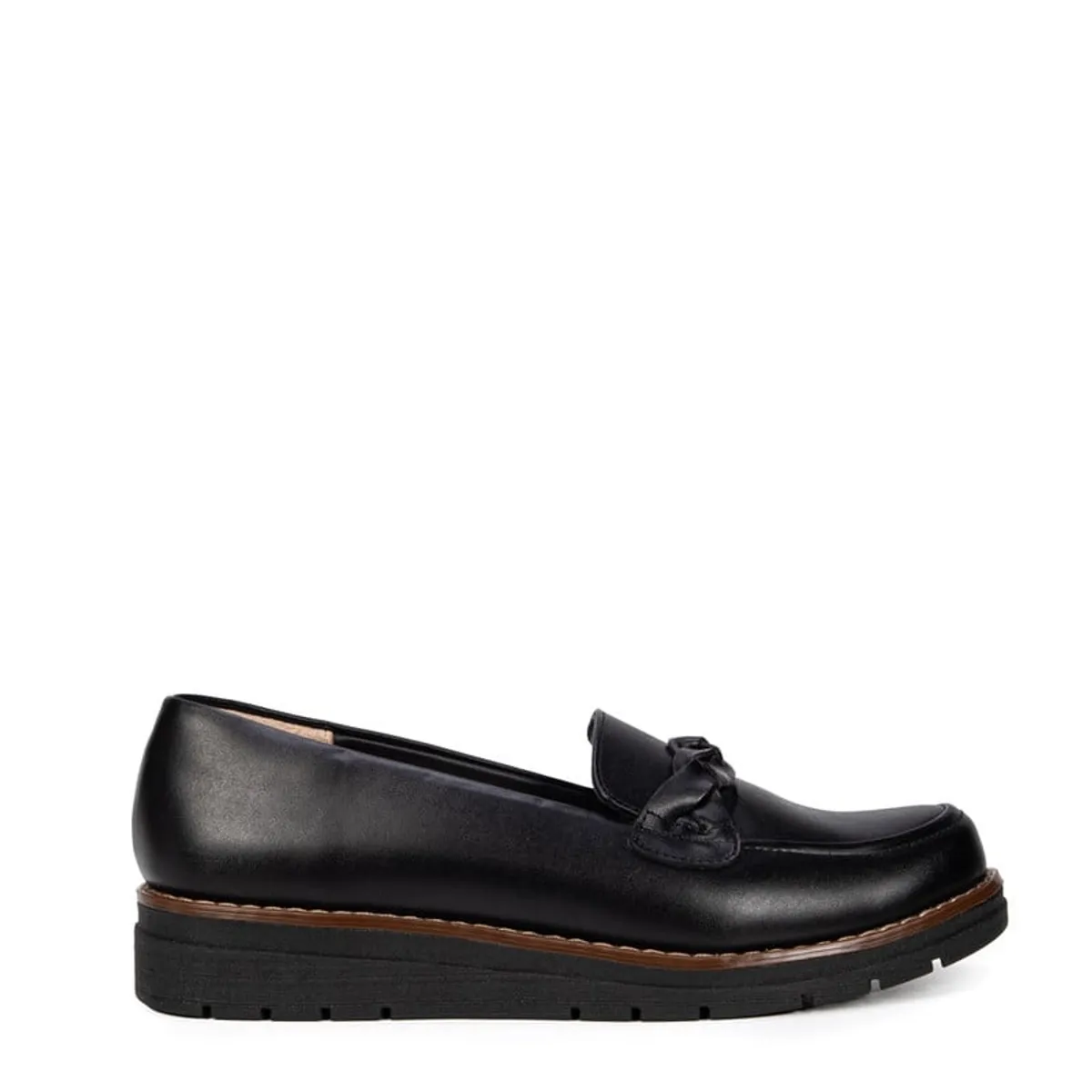 BATA - Mocasines Casuales Tonnato Negro Bata Mujer