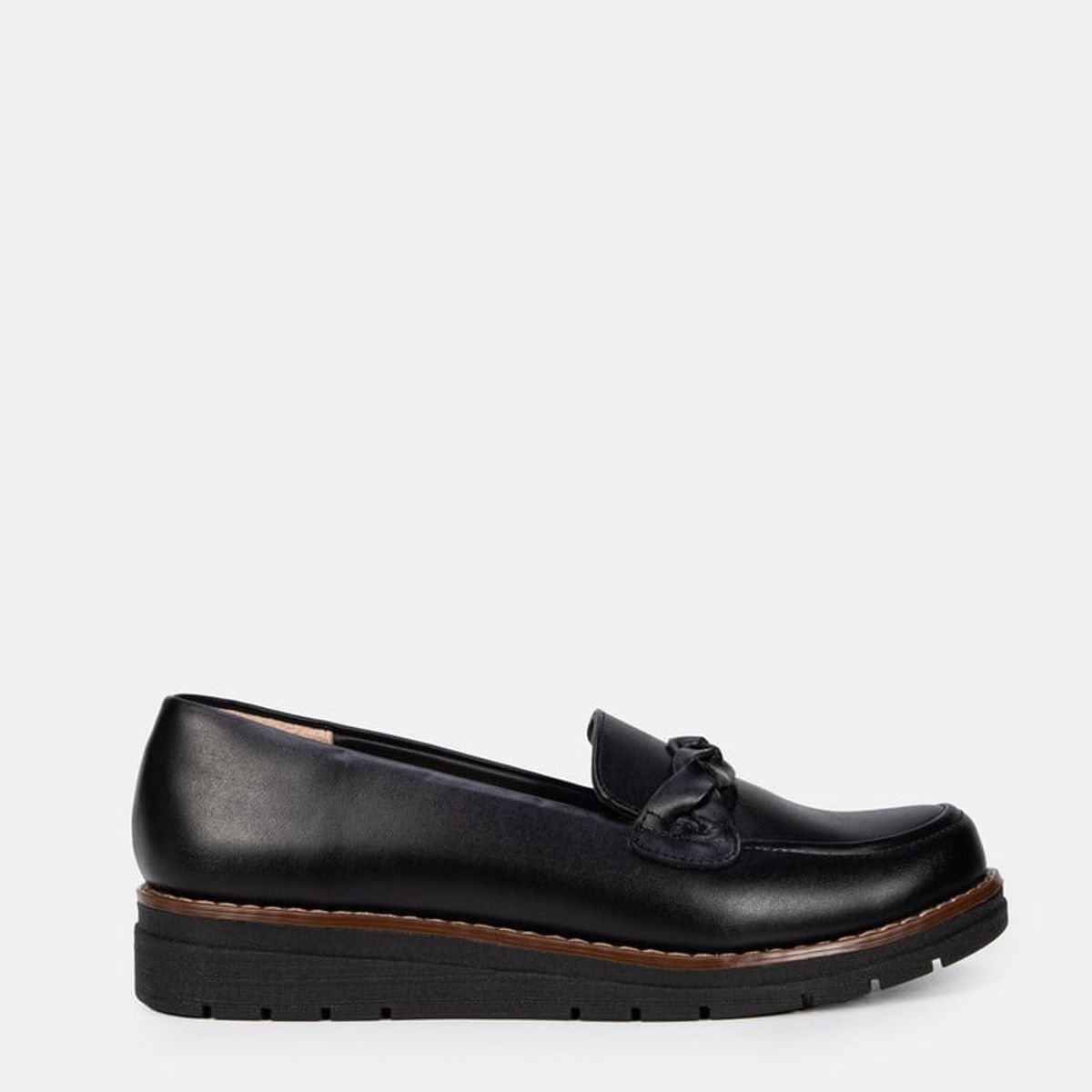 BATA - Mocasines Casuales Tonnato Negro Bata Mujer