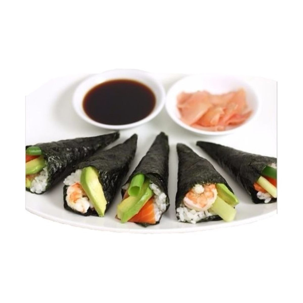 GENERICO - Set Temaki Basico 3u Alga Nori Arroz Glutinoso Vinagre Arroz