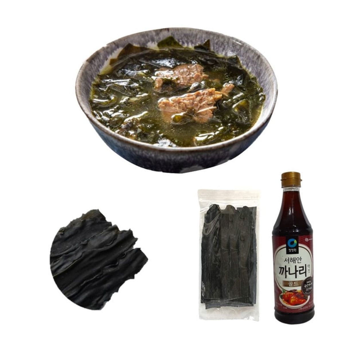 GENERICO - Pack Sopa de Cumple Coreano 2u Algas Kombu Salsa Kkanari