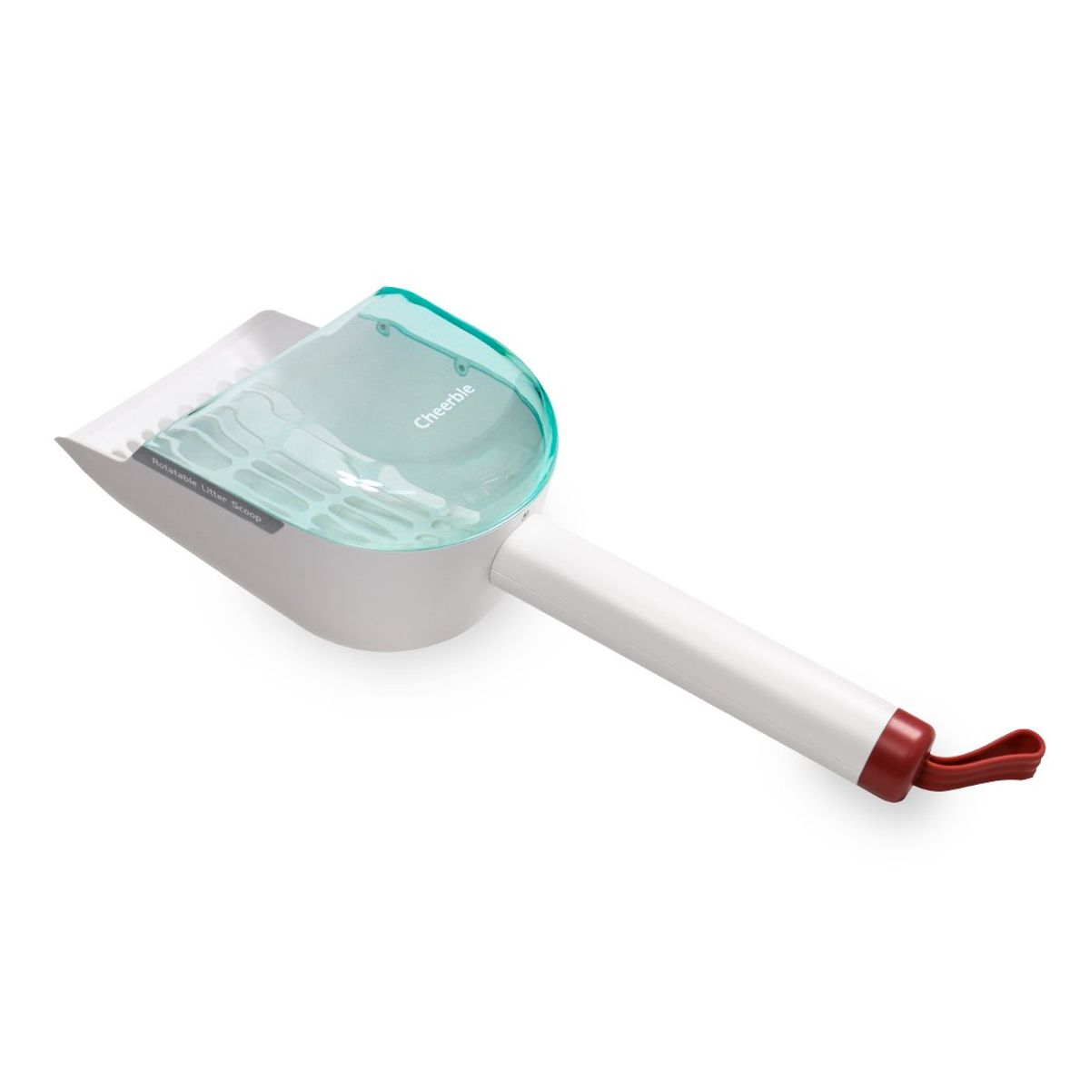 CHEERBLE - PALA RECOGEDOR GIRATORIO PARA ARENA DE GATOS