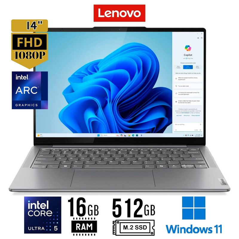 LENOVO - Laptop Lenovo Yoga Slim 7-14" - Core Ultra 5 125H - 16GB - 512GB SSD - W11