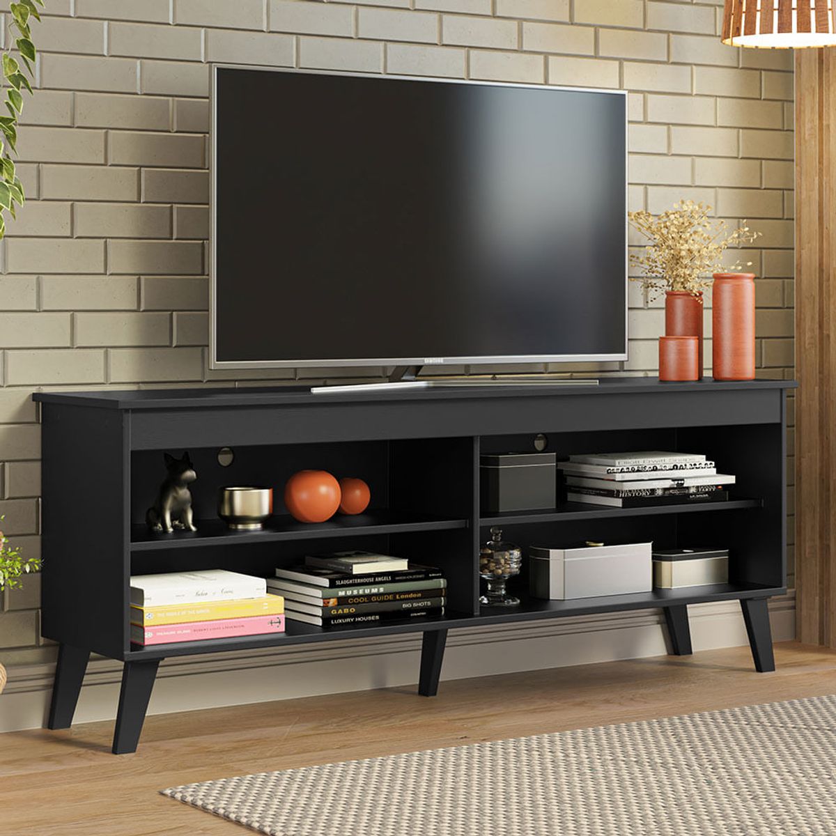 MADESA - Centro de Entretenimiento Mesa para TV Turim Hasta 65 Pulgadas