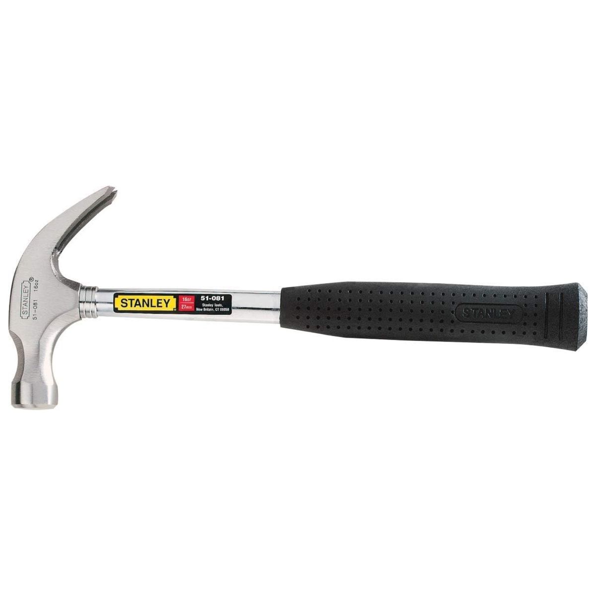 STANLEY - Martillo Curvo Mango de Acero 16 Oz STANLEY