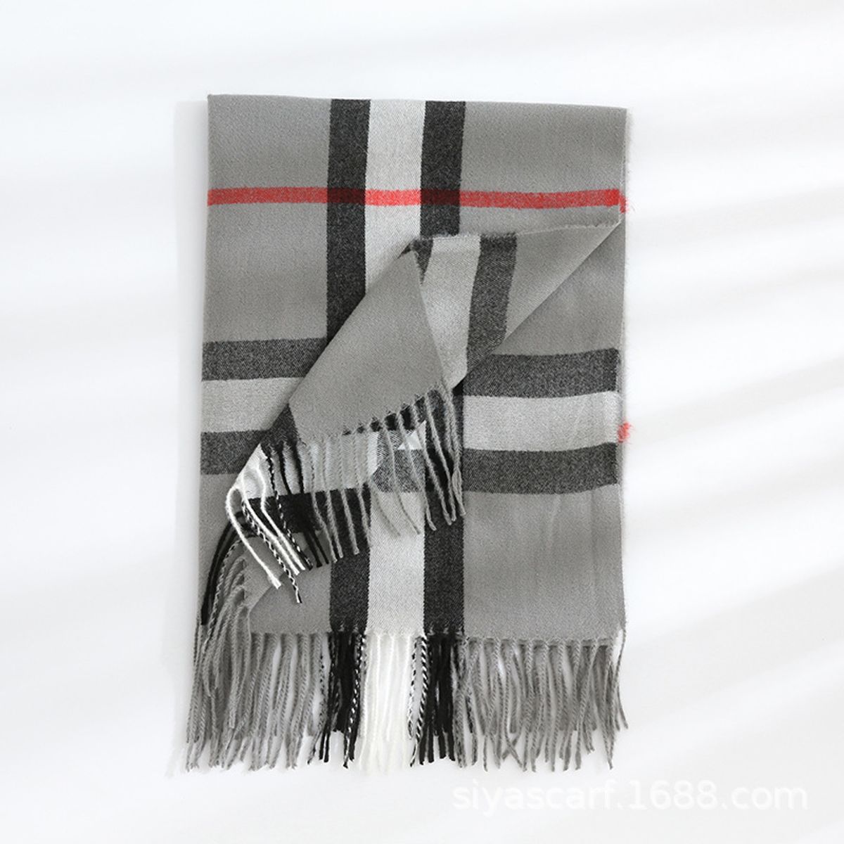 KAST PE - Bufanda Chalina Season a Rayas  Plomo