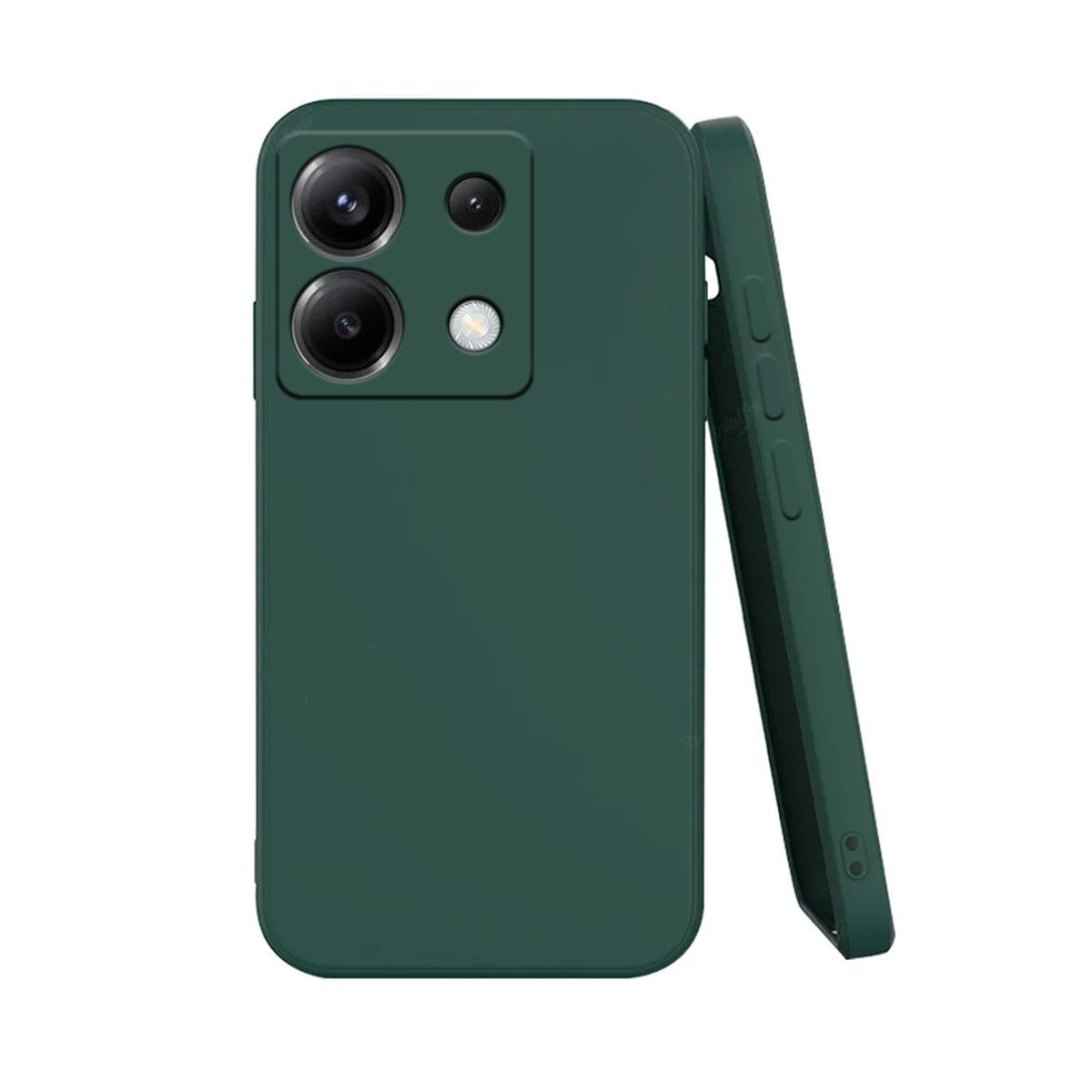 GENERICO - Funda Protector Case POCO X6 5G - GAMUZA VERDE OSCURO