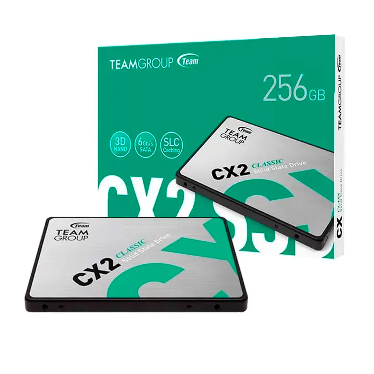 TEAMGROUP - SSD TEAMGROUP CX2 256GB SATA 60 Gbs 25 ECC PN T253X6256G0C101