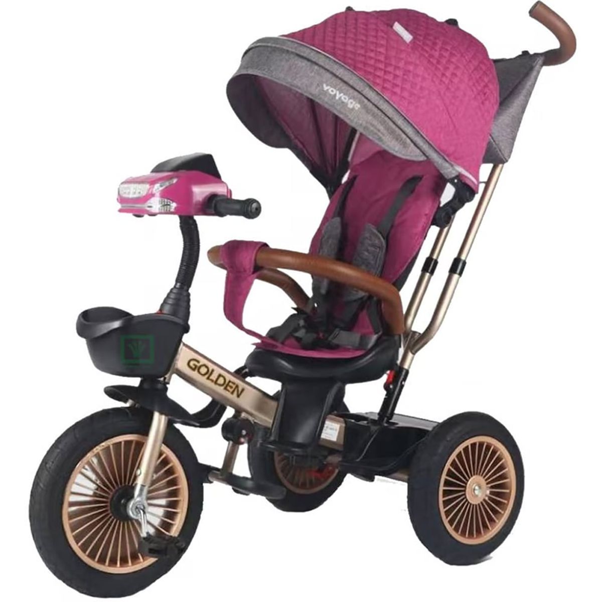 VOYAGE - Triciclo Guiador Para Niños «GOLDEN II» Purple