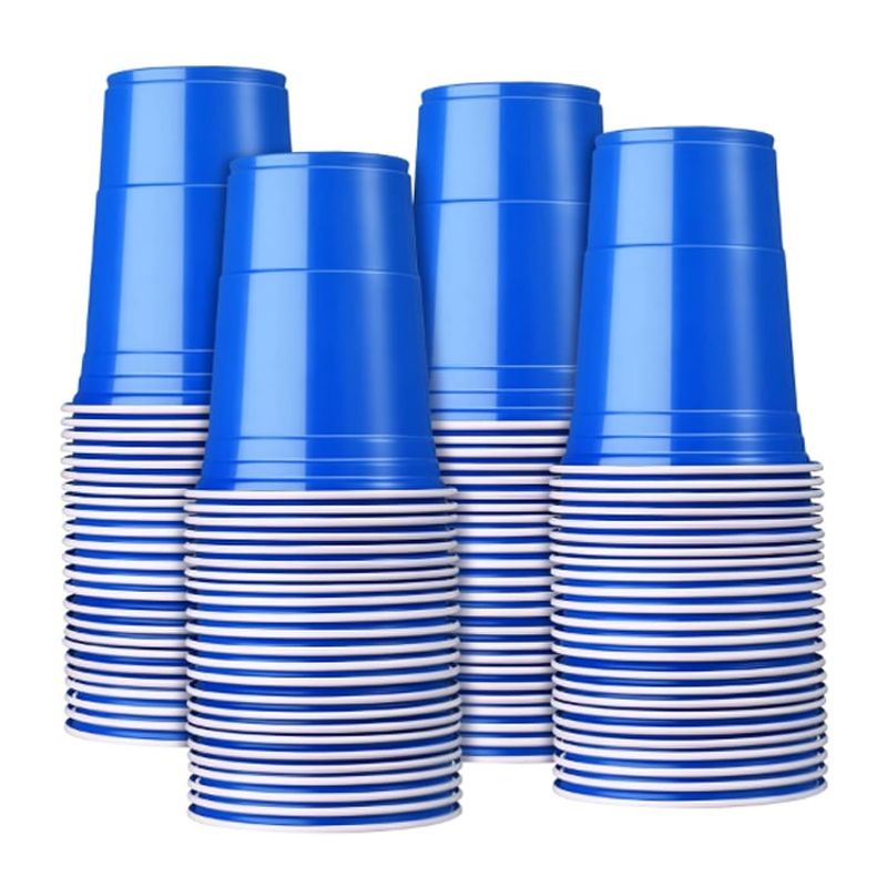 GENERICO - Vasos para Fiesta SET X 50 UND Desechable Descartable 16 OZ color Azul