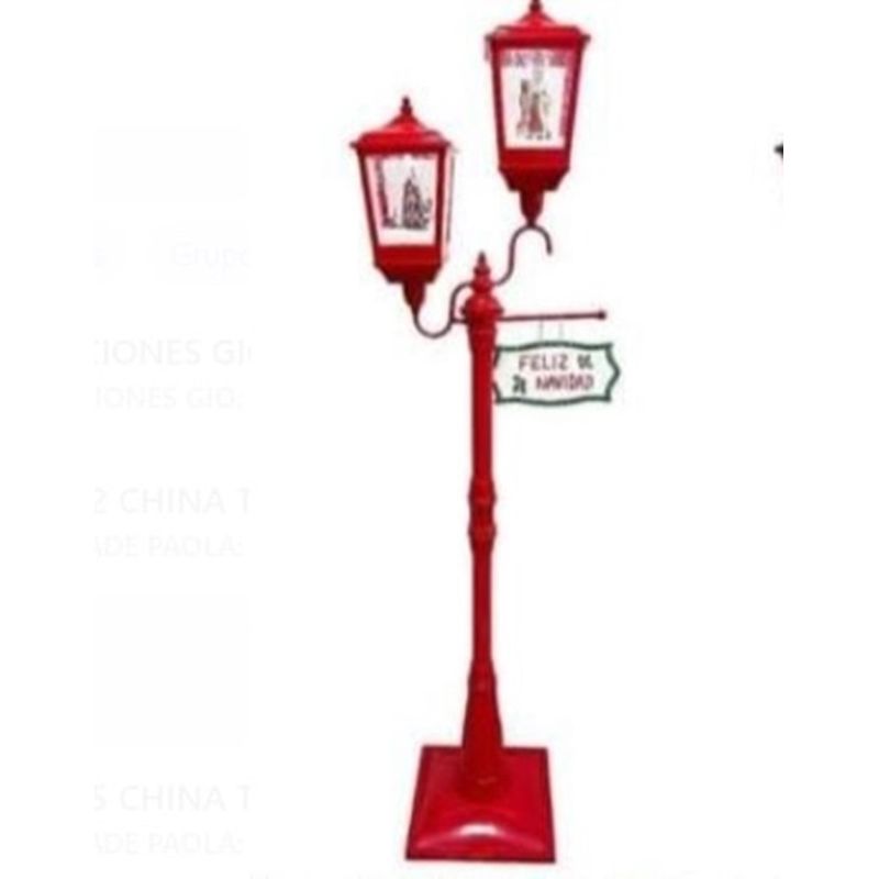 GENERICO - FAROL NAVIDEÑO DE  1.80 CM  GRANDE Y DE CALIDAD