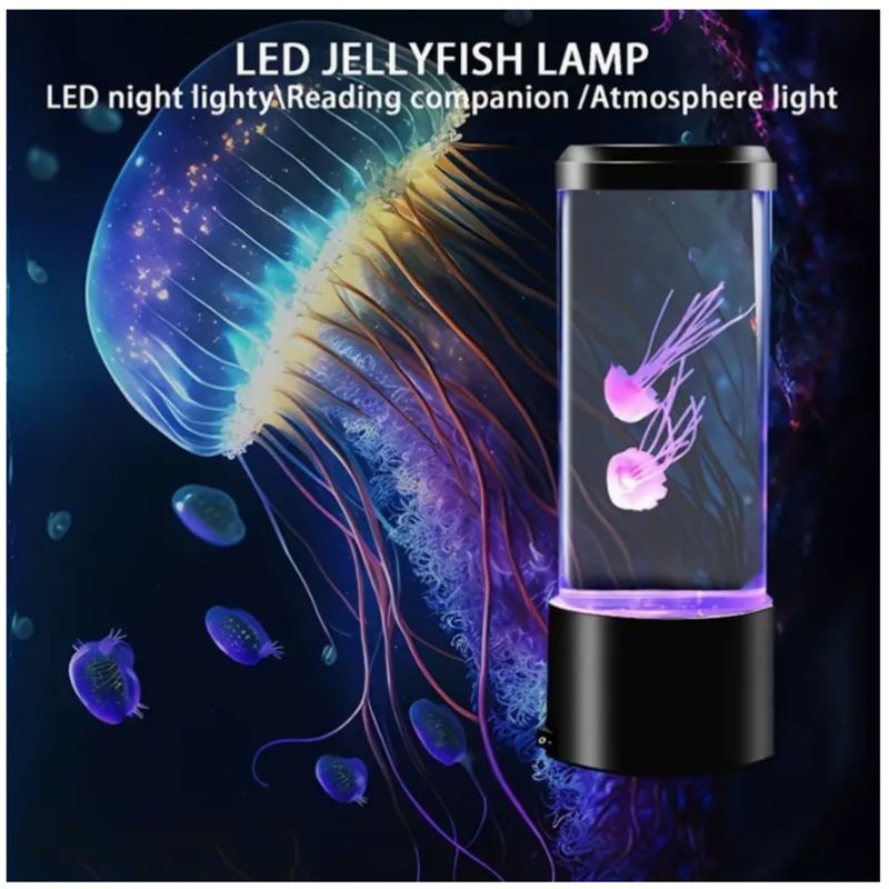 GENERICO - Lámpara de Lava de Medusas LED