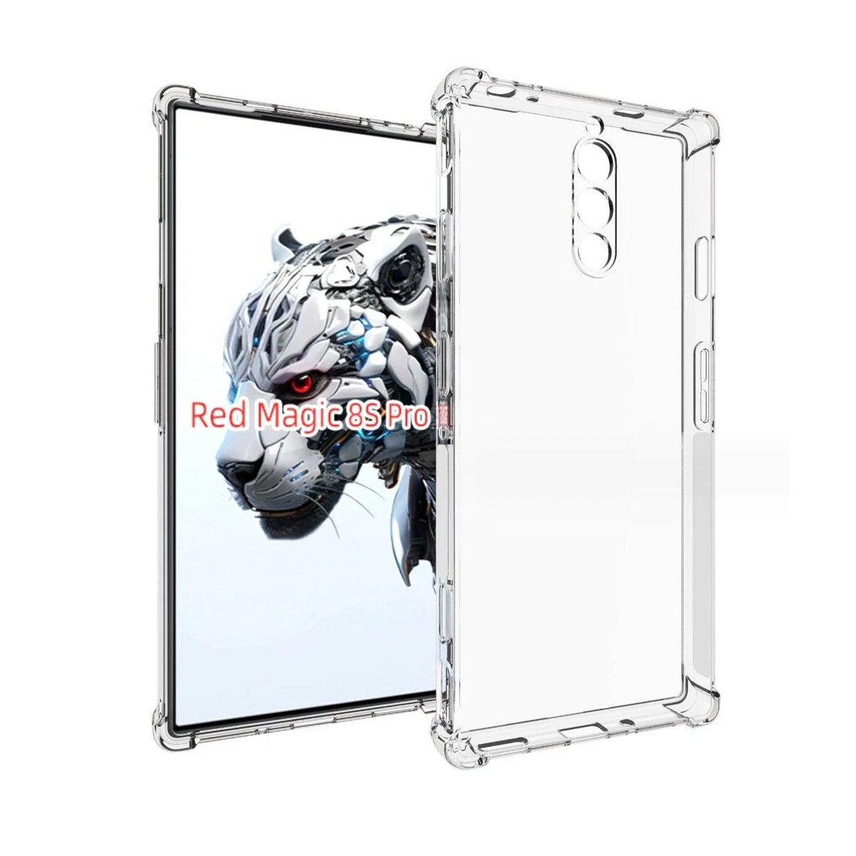 GENERICO - Funda Protector Case ZTE Nubia Red Magic 8S Pro - TRANSPARENTE