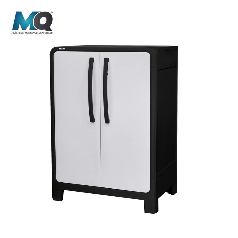 QRUBBER - Armario Multiuso Eclypse Color BlancoNegro 100x70x46cm - MQ