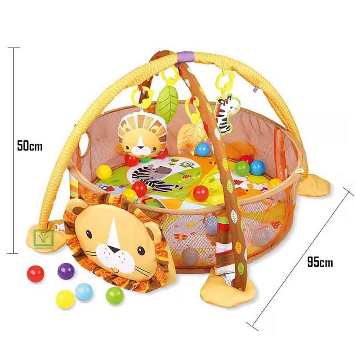 IDEAL - Gimnasio de Bebe Didáctico 3 en 1 con Pelotas León