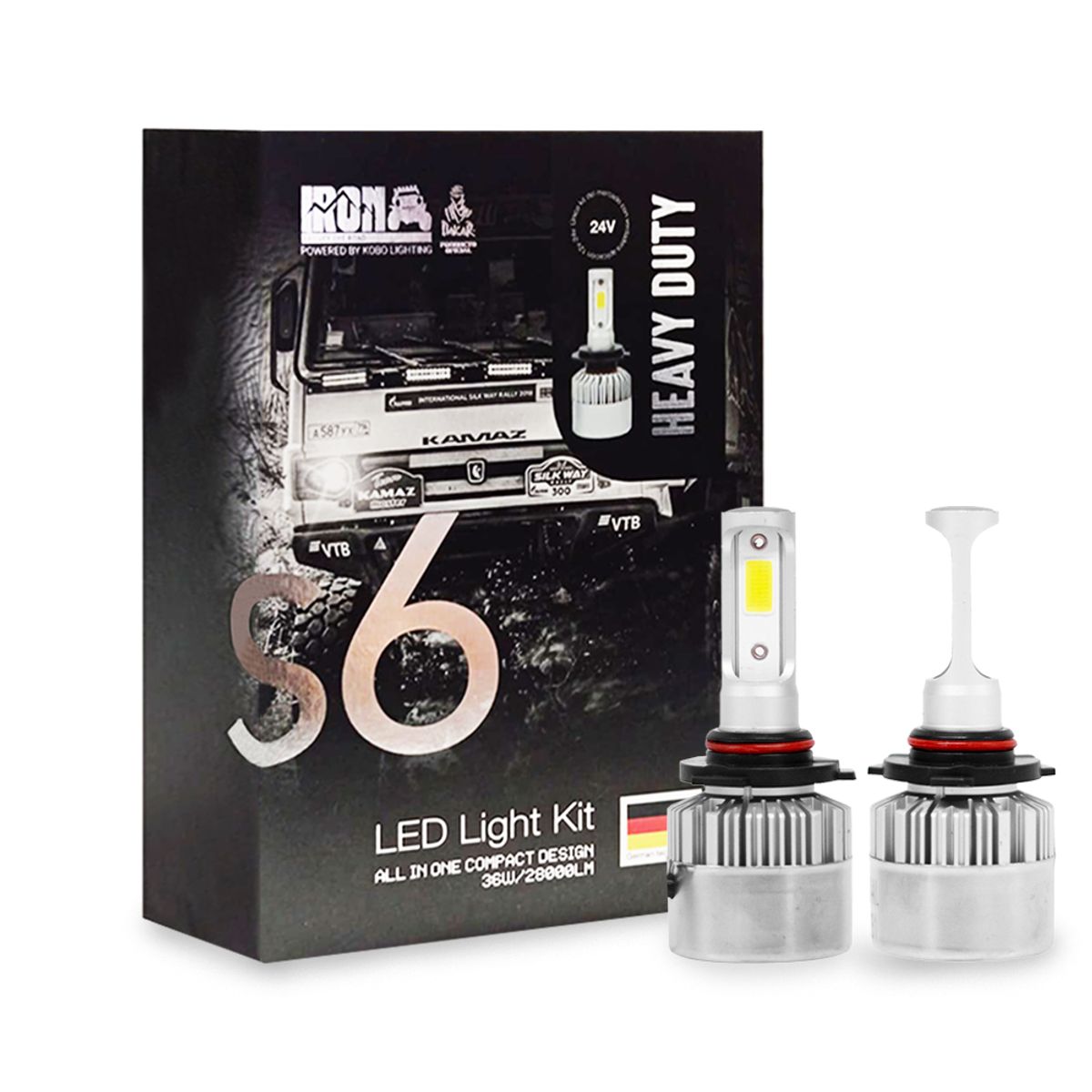 GENERICO - Kit Focos Led S6 Iron 9005 Rally Dakar Especial 24v Camión