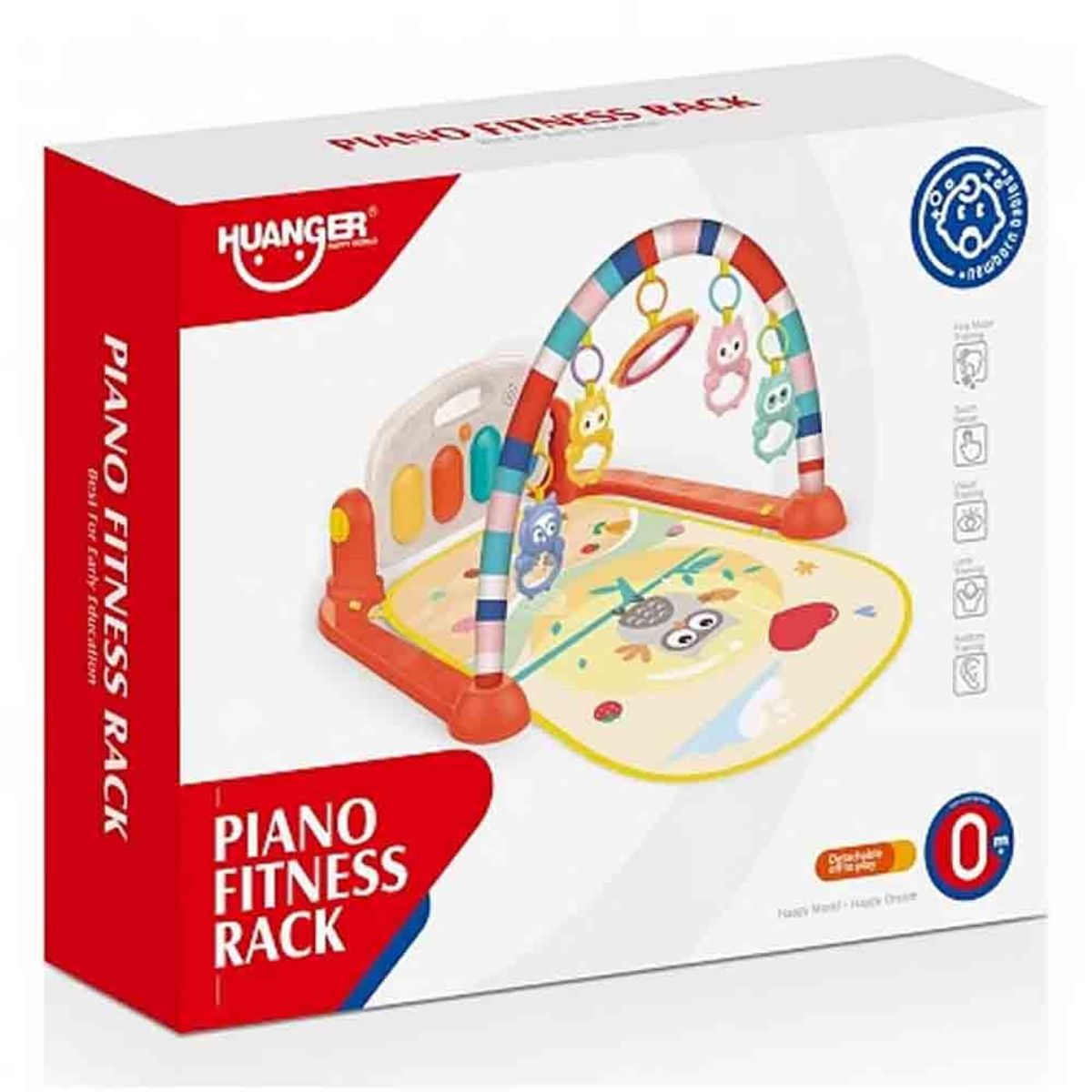 HUANGER - Gimnasio de bebe con Piano Musical Búho HE0651