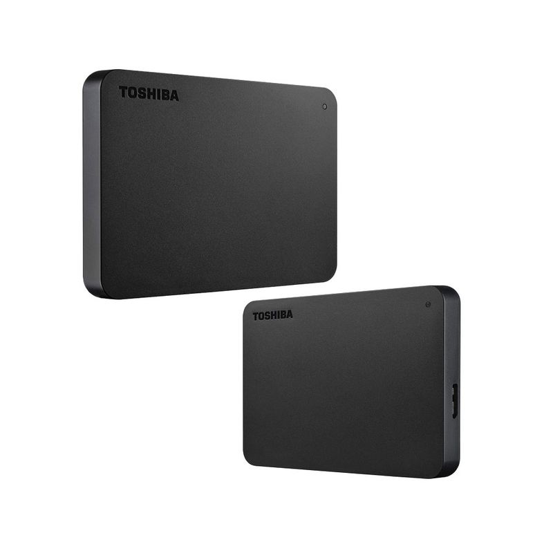 TOSHIBA - Disco duro externo Toshiba Canvio Basics, 1 TB, USB 3.0, 2.5", Negro.