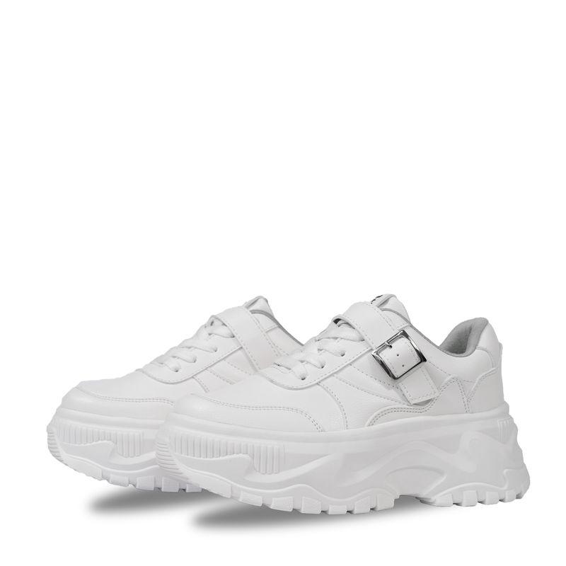 BASHIRA - Zapatilla para dama Kenia Blanco