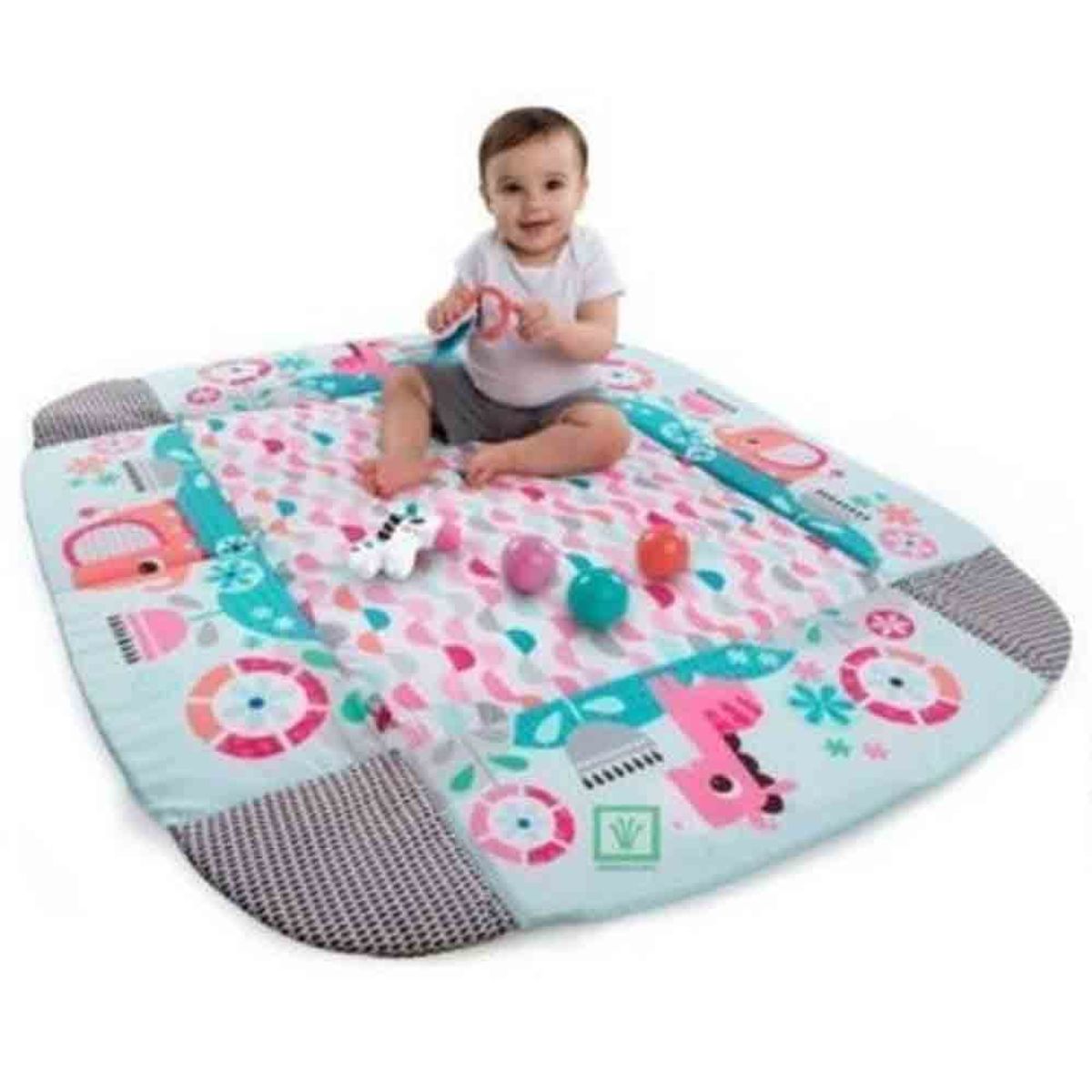 IDEAL - Gimnasio Musical 5 en 1 con Pelotas Rosado