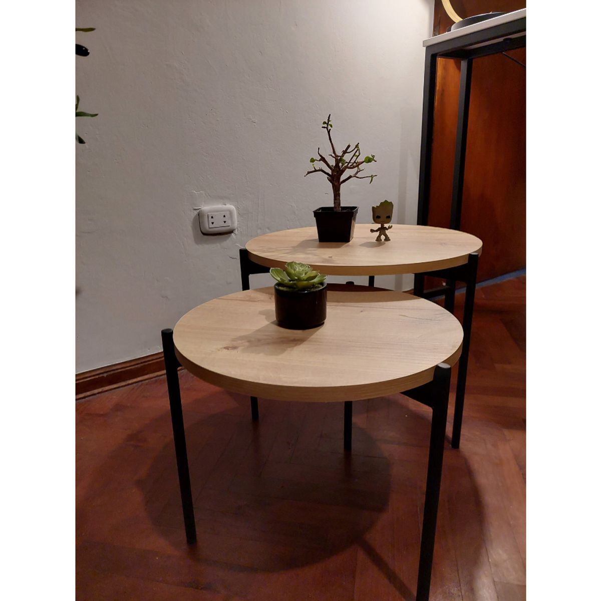 GENERICO - Mesas de centro estilo nido circular industrial duna