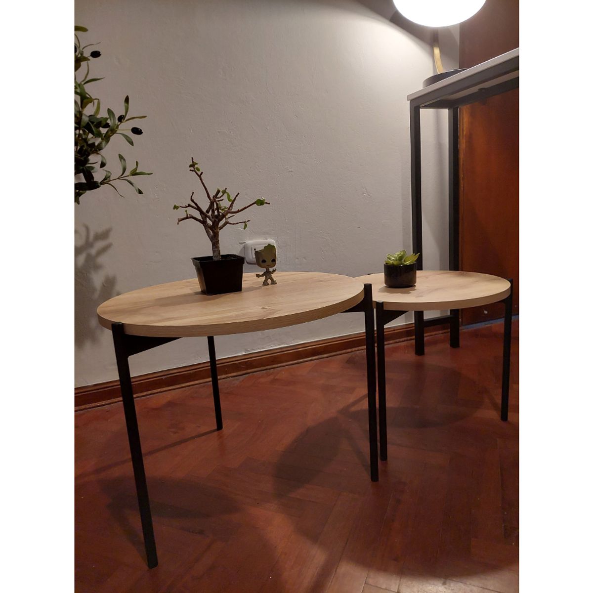 GENERICO - Mesas de centro estilo nido circular industrial duna