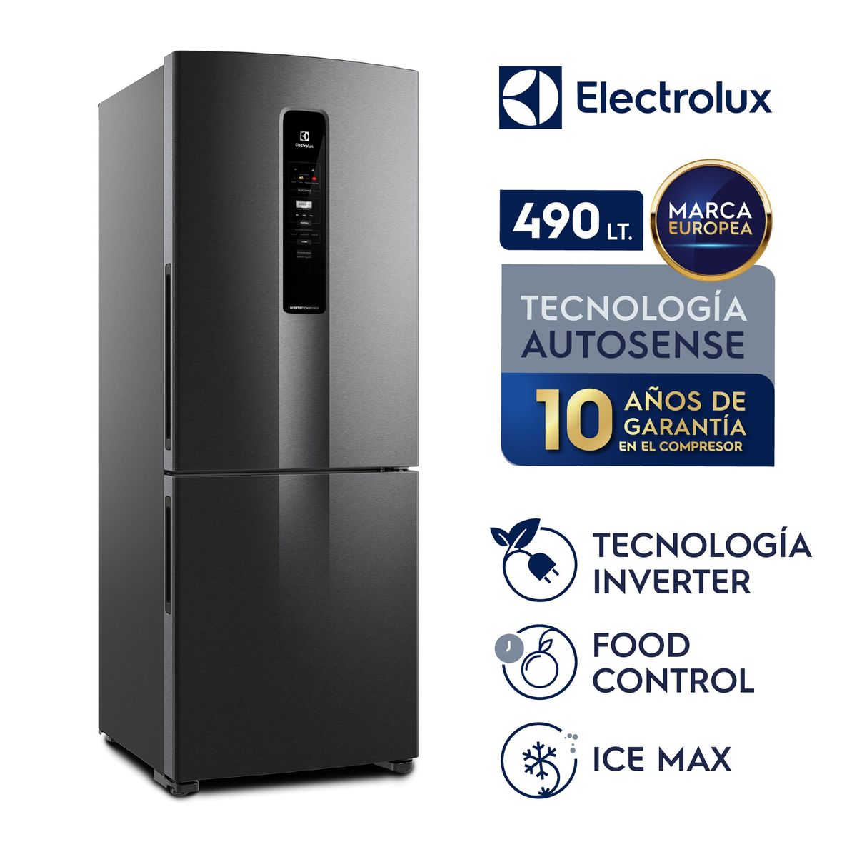 ELECTROLUX - Refrigeradora Electrolux No Frost Bottom Freezer 490L IB7B