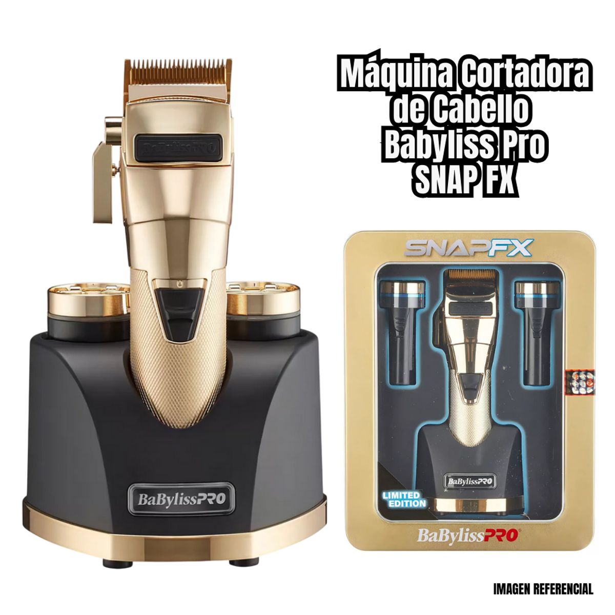BABYLISS PRO - Maquina de Cortar Cabello BabylissPro SNAPFX - Dorado