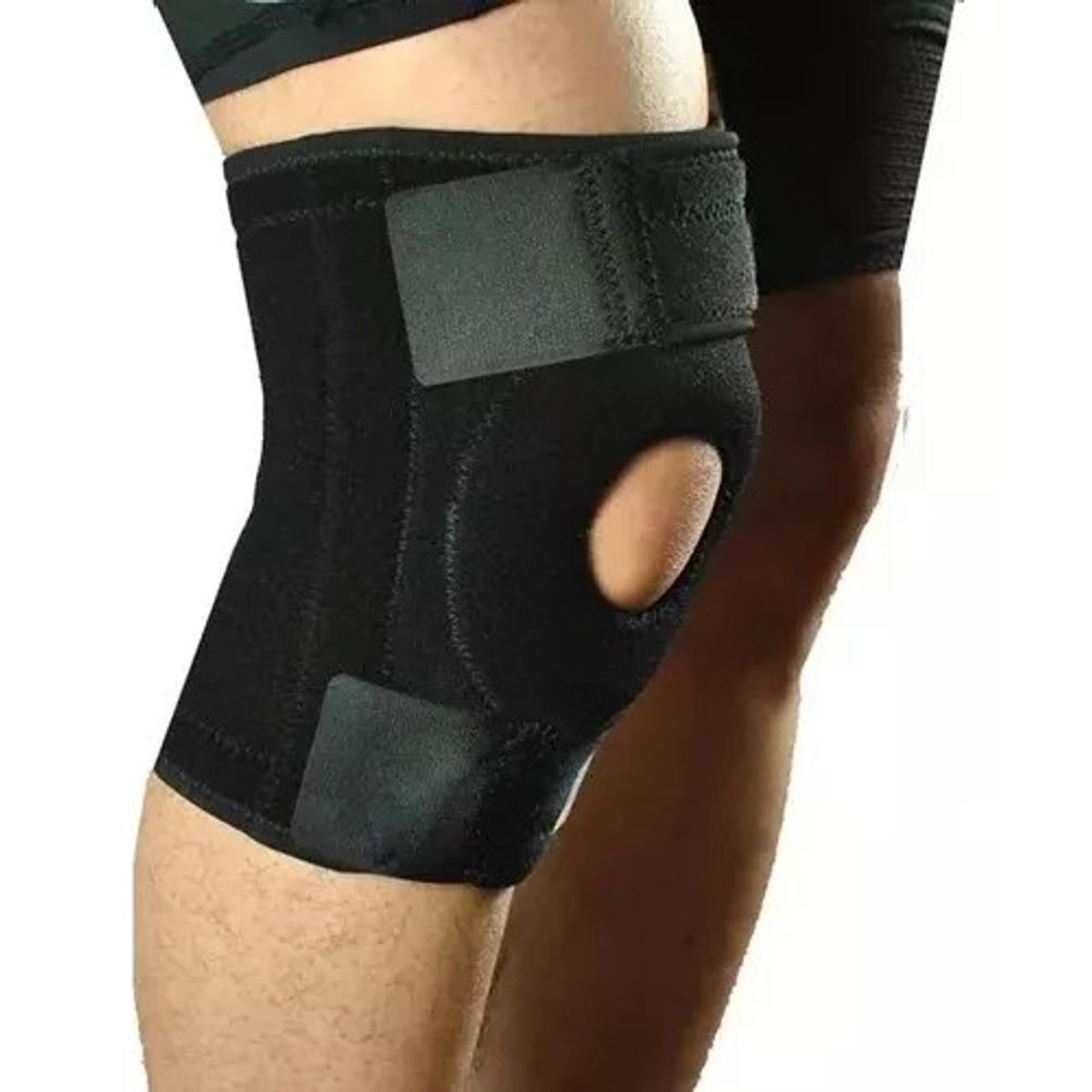 GENERICO - Rodillera Ortopédica con Correa ajustable Negra