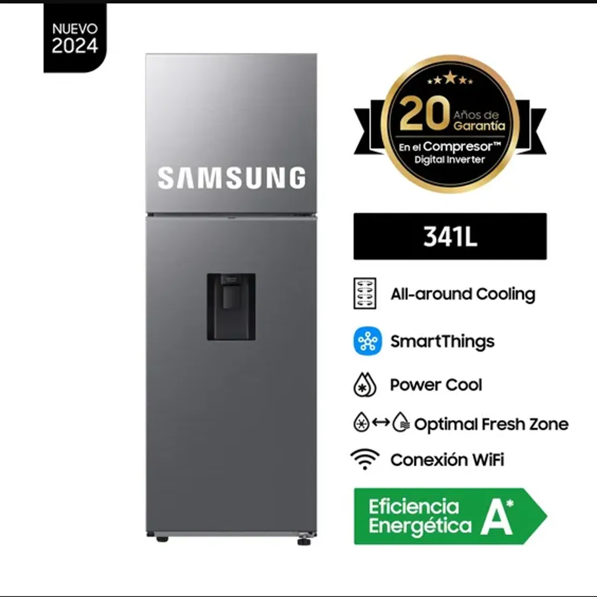SAMSUNG - REFRIGERADOR SAMSUNG RT35DG5720S9PE