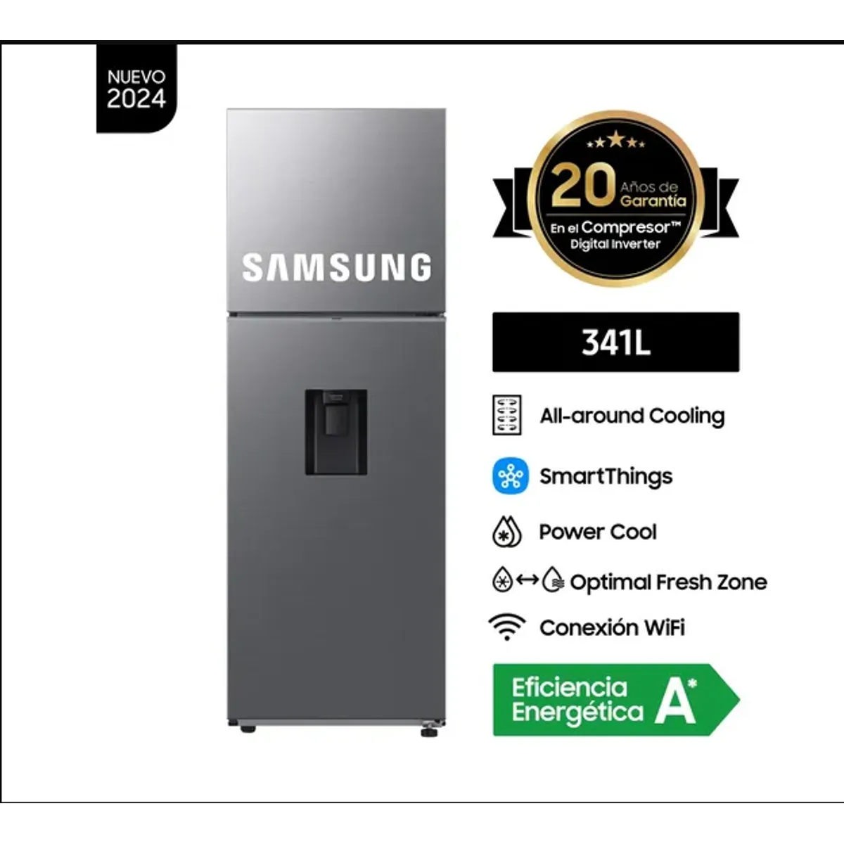 SAMSUNG - REFRIGERADOR SAMSUNG RT35DG5720S9PE