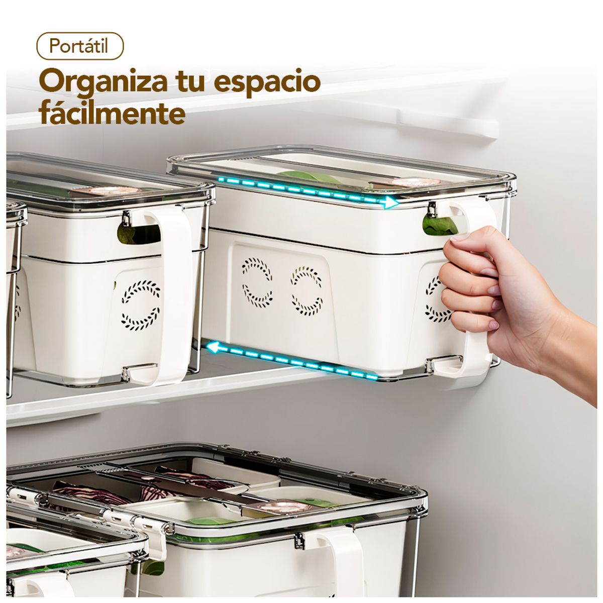 KELLER - Táper Contenedor Hermético con Escurridor y Asa A10