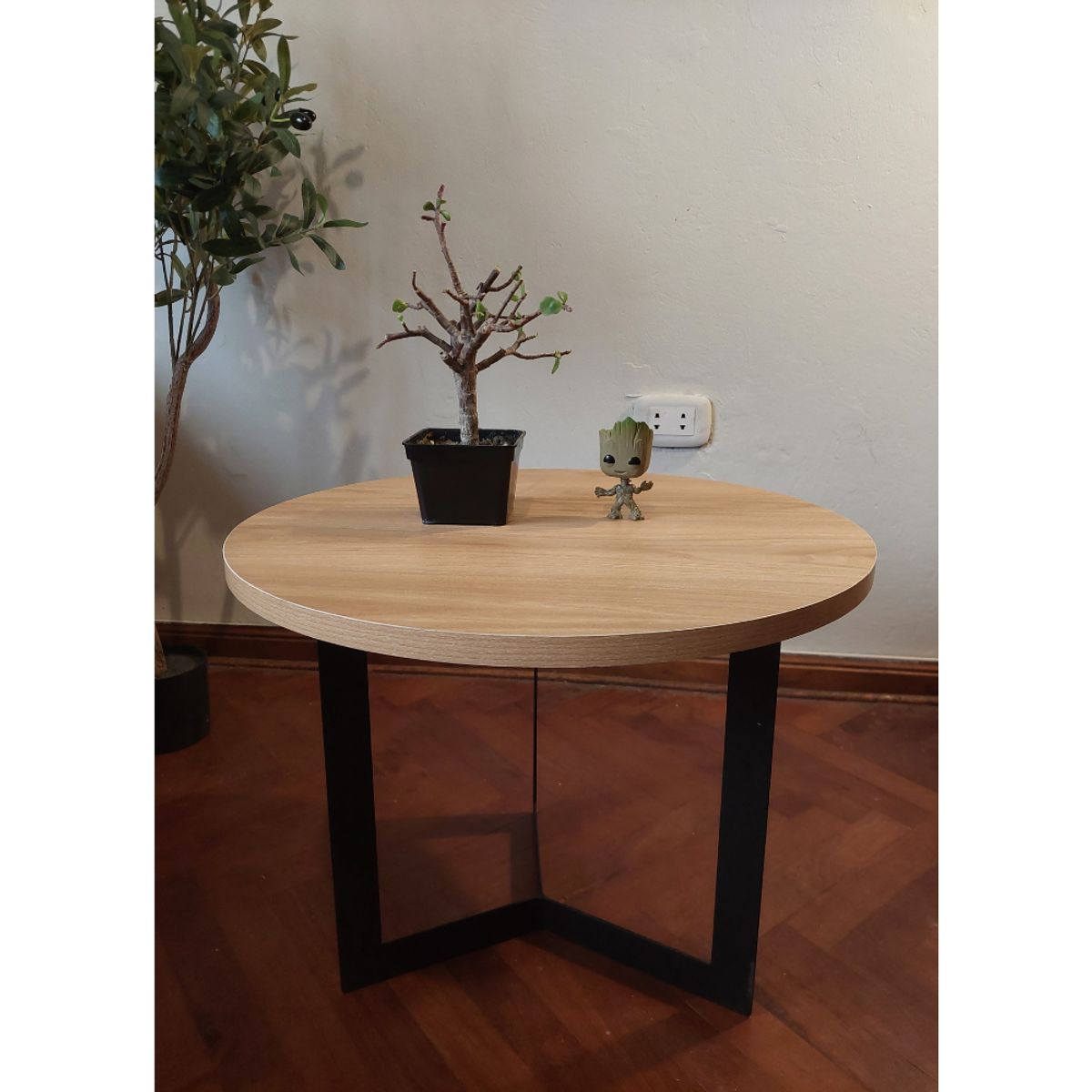 GENERICO - Mesa de centro industrial circular panela