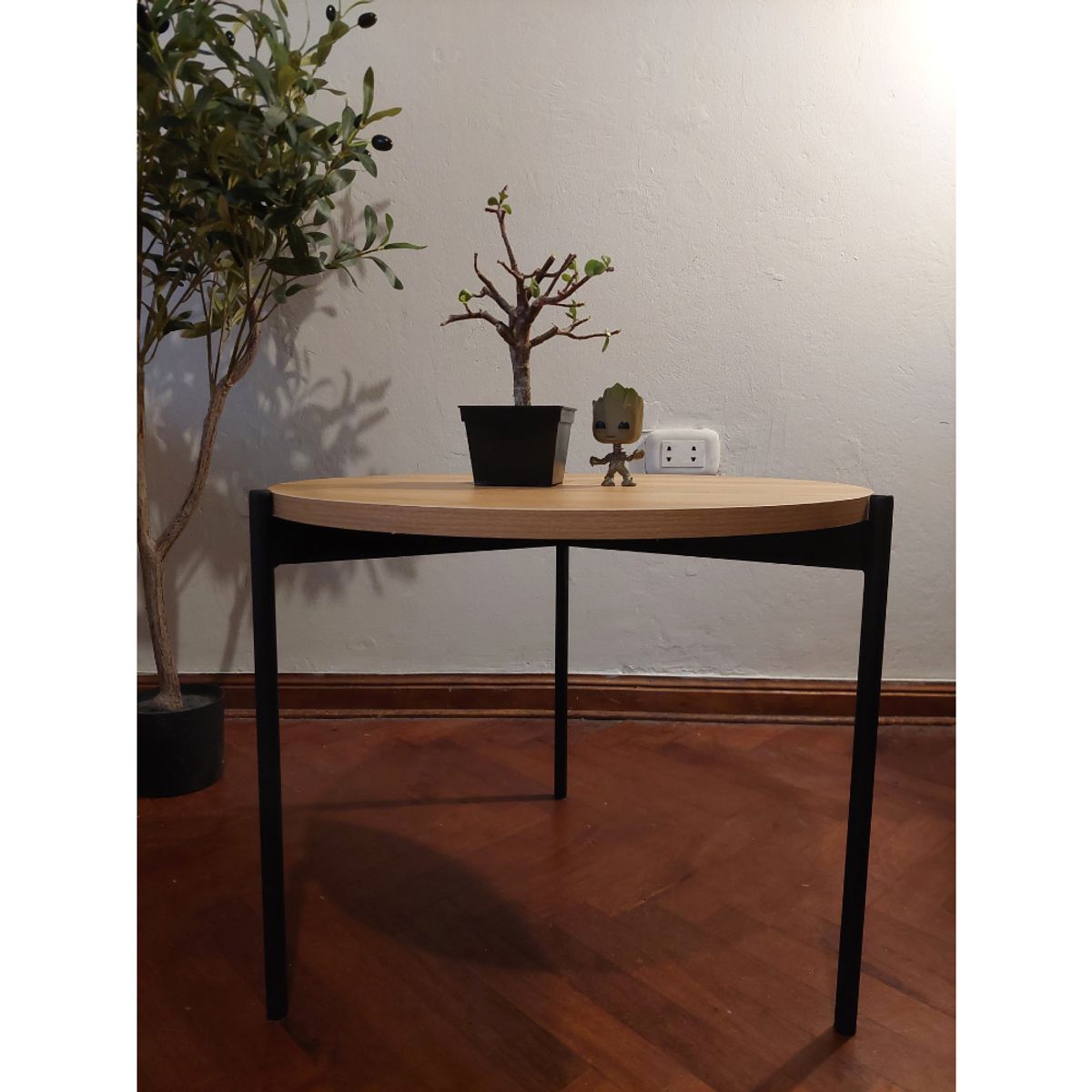 GENERICO - Mesa de centro industrial circular panela