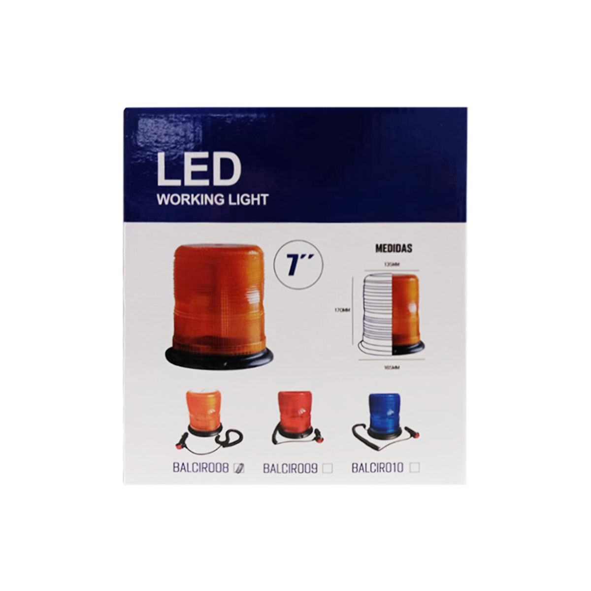 GENERICO - Circulina Tipo Ecco Rojo 72 Led Base Magnética 12/30v Kobo