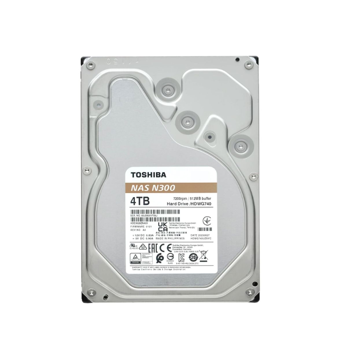 TOSHIBA - DISCO DURO TOSHIBA N300 NAS 4TB SATA 60GBS 7200RPM PN HDWG740XZSTC