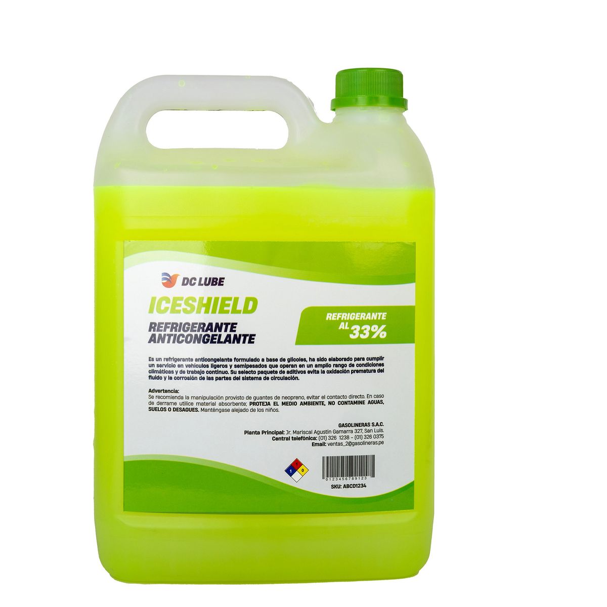 DC LUBE - REFRIGERANTE ANTICONGELANTE AL 33% 1 GL