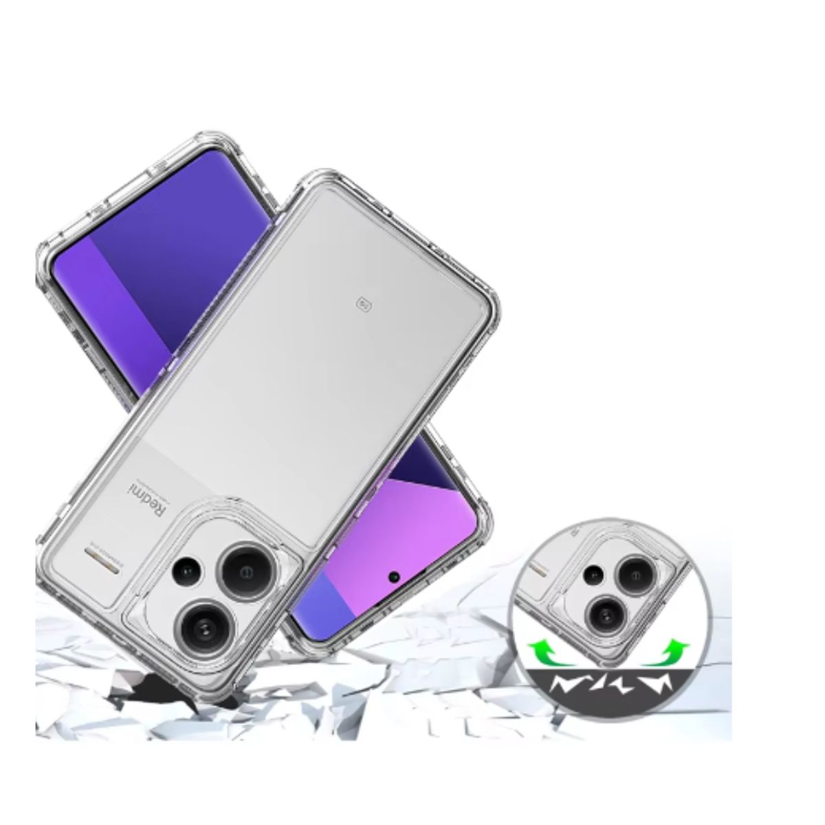 SPACE - CASE SPACE 360 NOTE 13 PRO PLUS 3 EN 1 ANTY SHOCK