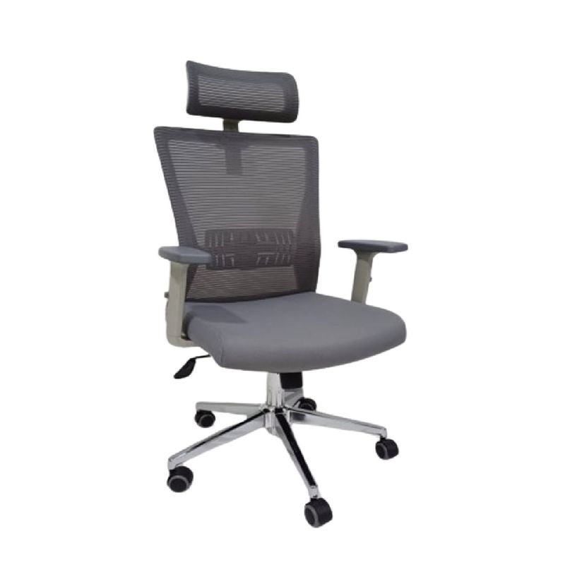 MOBELART - Silla para Oficina Presidente Ken Gris Ergonómica möbelArt