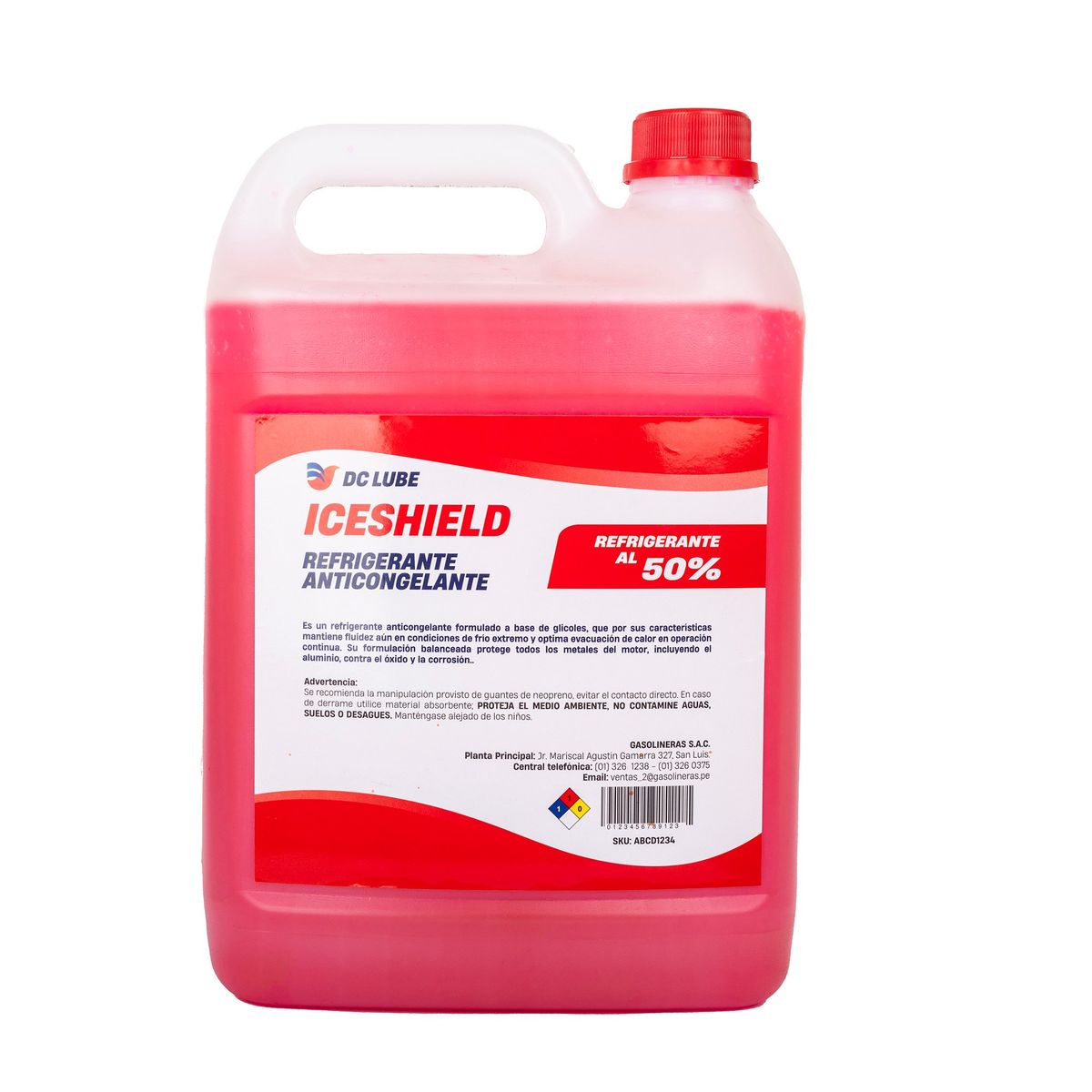 DC LUBE - REFRIGERANTE ANTICONGELANTE AL 50% 1 GL