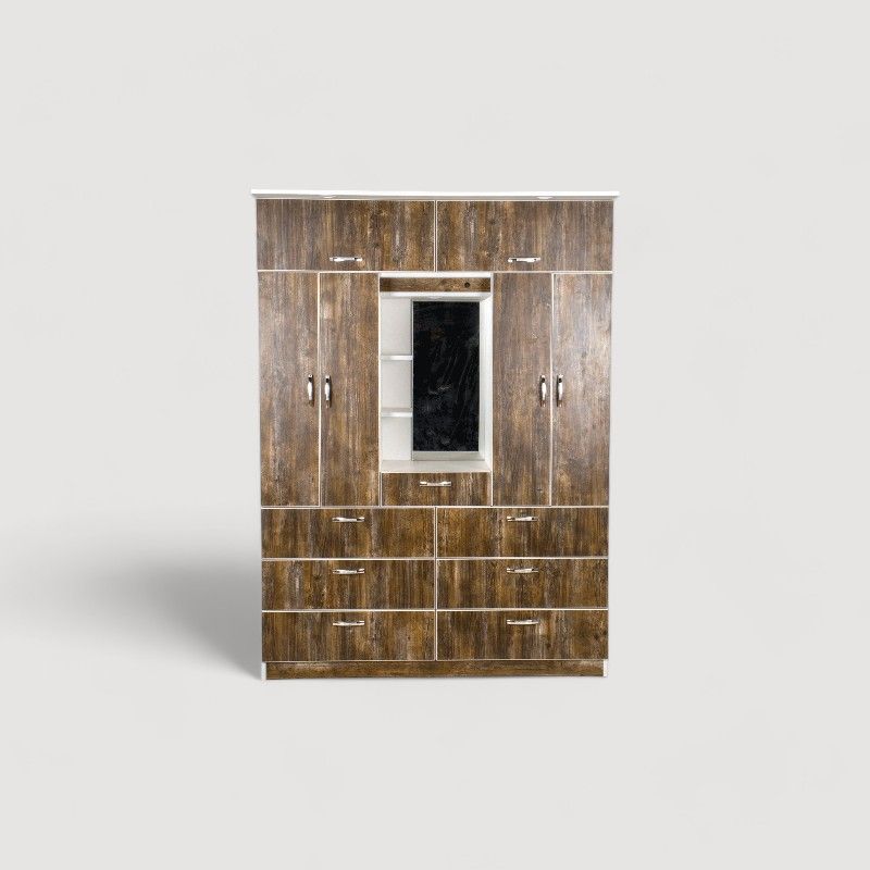 MUEBLES MACRUMO - ROPERO 150cm CON TOCADOR – 6 PUERTAS – SENDA - ARMADO
