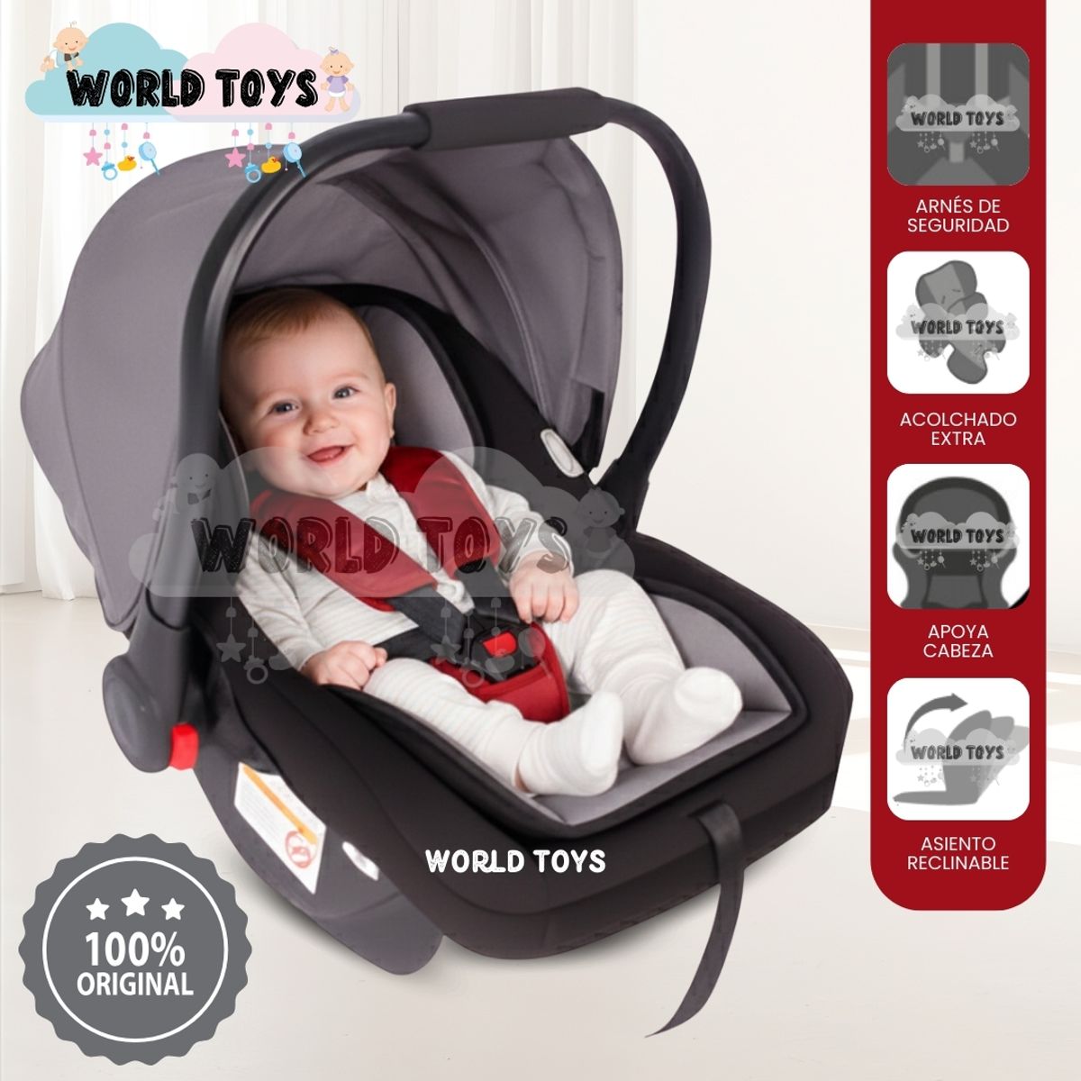 BABY - Portabebé de Lujo «NODAL» Edición Limitada Red