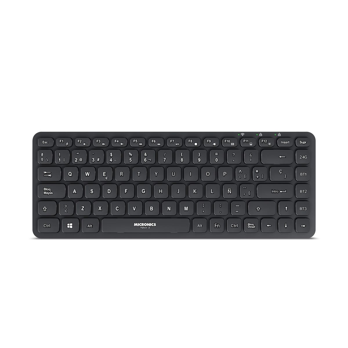 MICRONICS - Teclado Multimedia Bluetooth Recargable Micronics Fenix 3-Mic K603-3M