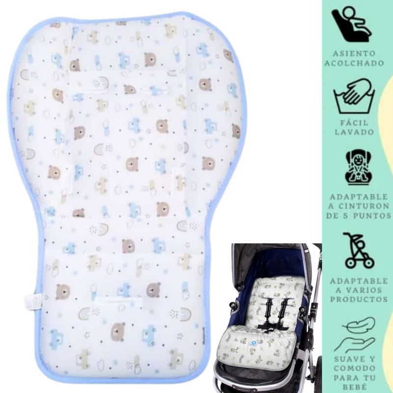 GENERICO - Protector de coche cojín colchoneta para coche de bebe