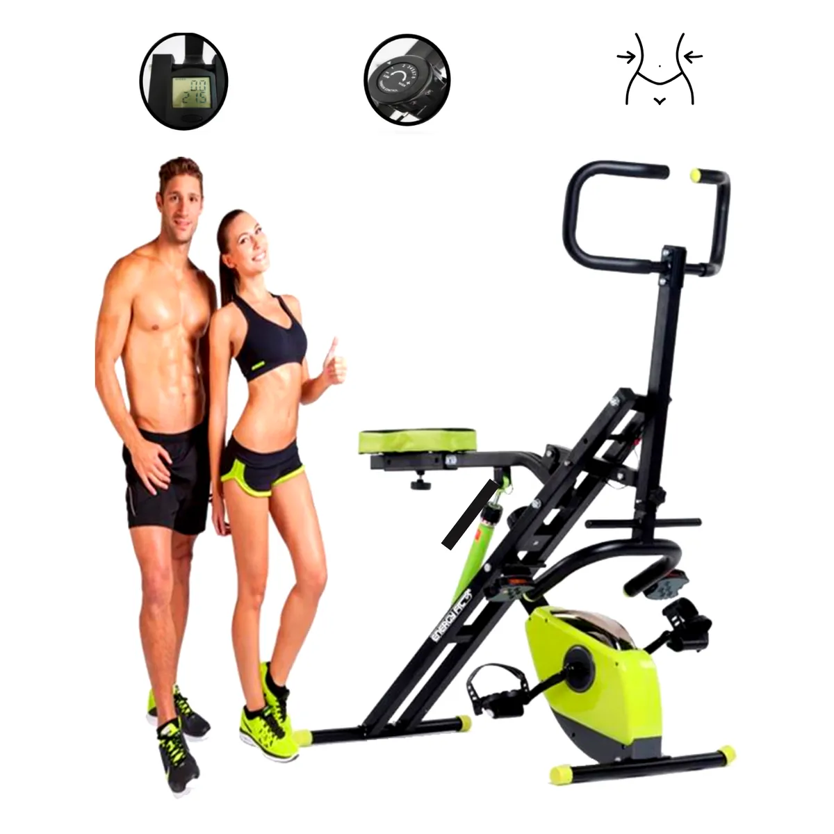 XTREME SPORT - Máquina Abdominal Power Evolution Pro 2 en 1 Multitrainer