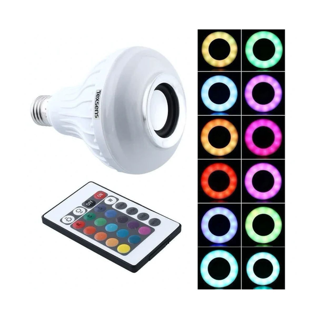 OEM - Foco Parlante LED Bluetooth Inteligente Luces Multicolor