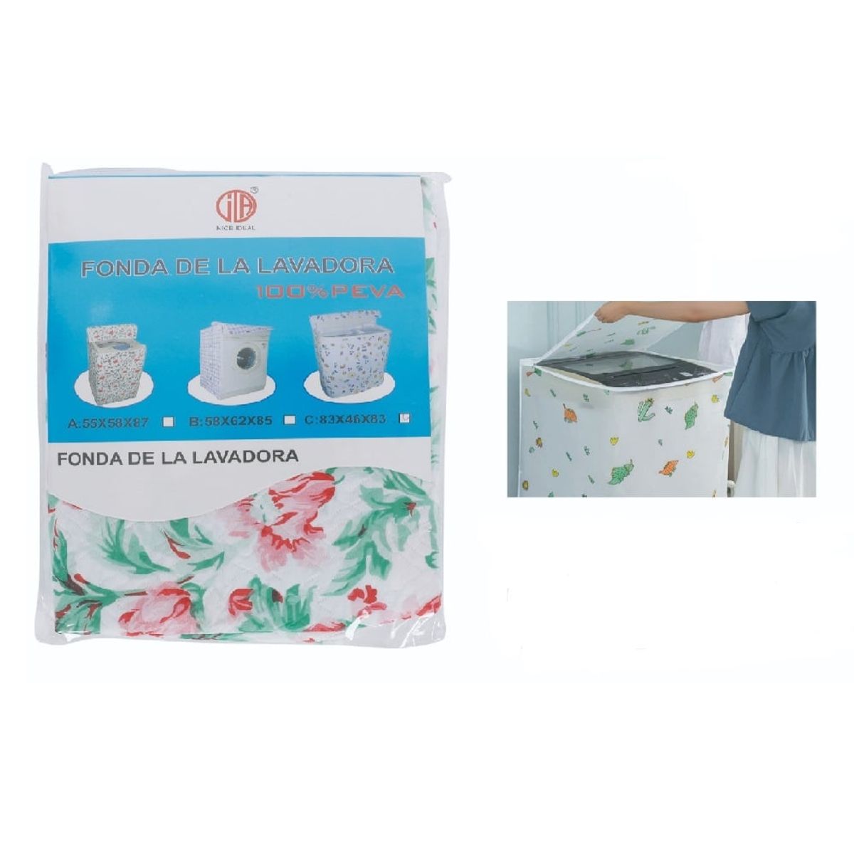 OTTOWARE - Funda para Lavadora Diseños Variados 55X58X87