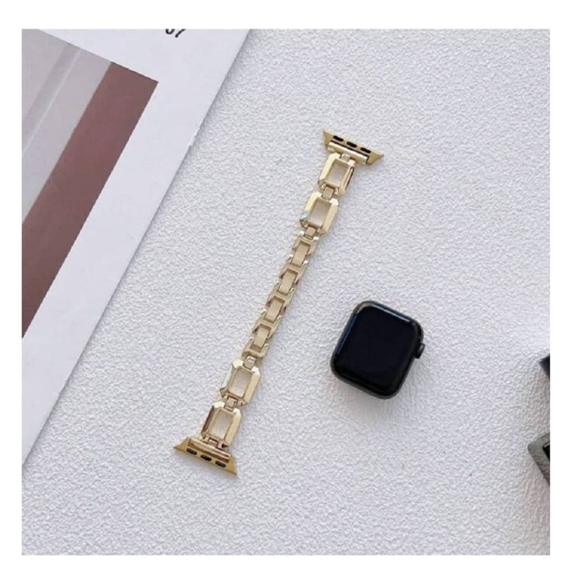 GENERICO - Correa de acero inoxidable apple watch Chic steel Dorado 42-44-45-49mm