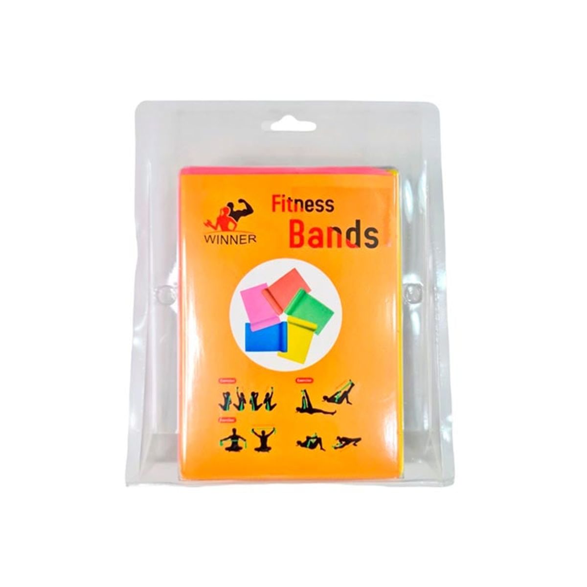 WINNER - Set o Pack de 5 Bandas Elásticas Abiertas de Resistencia