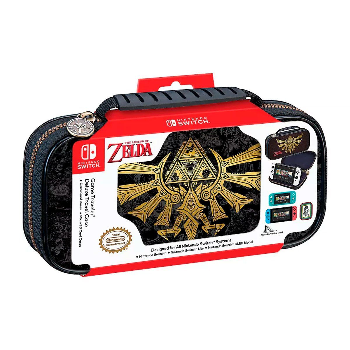 NINTENDO - Estuche para Nintendo Switch Zelda Hylian Shield  Game Traveler (RDS)  Licencia Nintendo